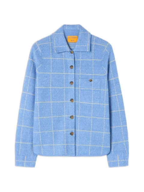 Guest In Residence Dylan check-pattern shirt Blue W42732AL