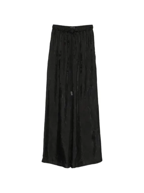 Ann Demeulemeester paisley-jacquard drawstring trousers Black 2620WTR85FA750