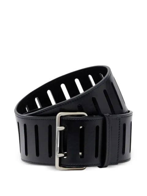 Alaïa cut-out leather belt Black AA1C3009CA332