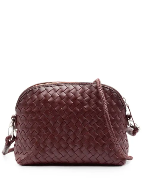 DRAGON DIFFUSION Chunky Fellini woven leather shoulder bag Red 8011