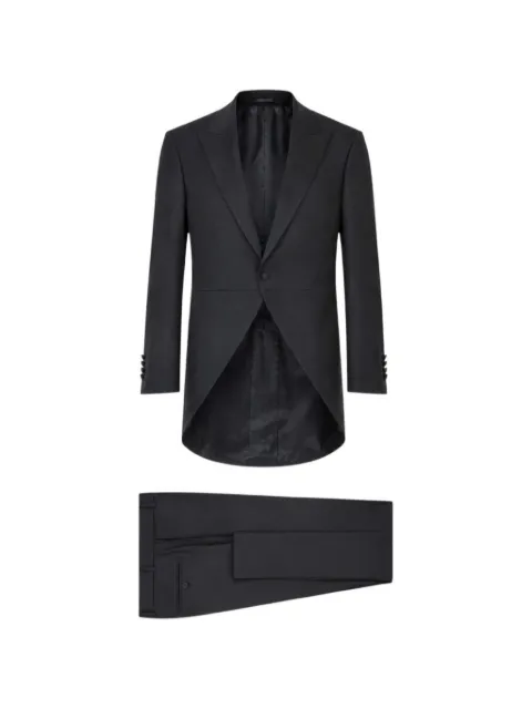 Grasil single-breasted suit Black 08409BLACK