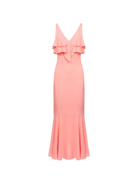 TWINSET ruffle-trim maxi dress Pink 261TT2070