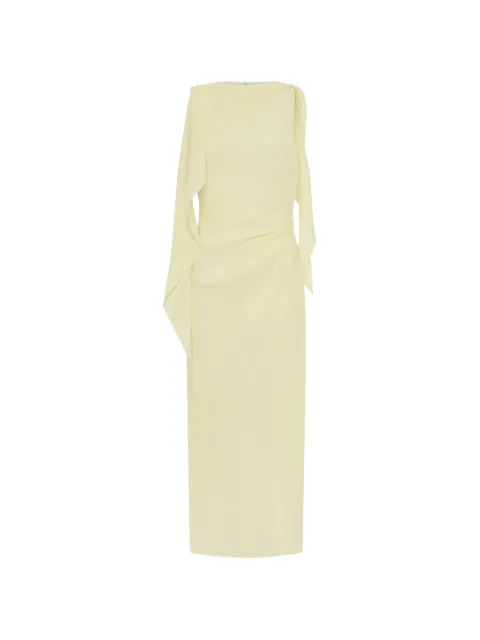 Anna Quan Elissa draped maxi dress Yellow ELISSADRESS