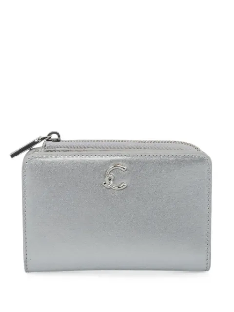 Coccinelle metallic-effect logo-plaque wallet Silver E2S4F11D101