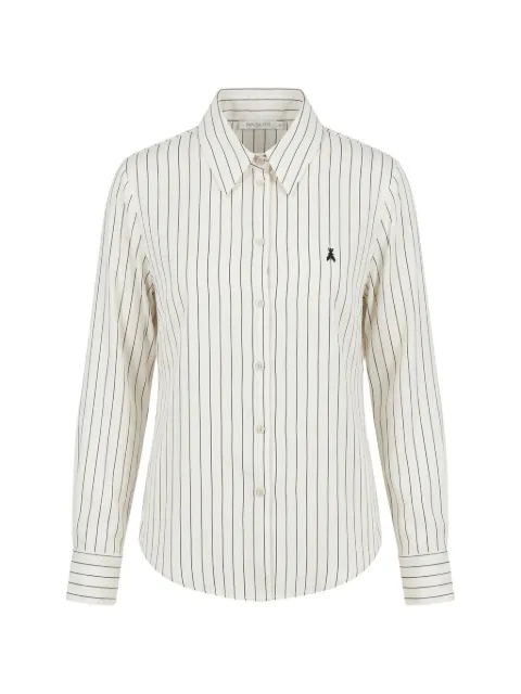 Patrizia Pepe striped long-sleeve shirt Neutrals 8C0339C0254