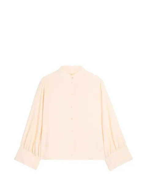MOMONÌ Franklin gathered-sleeve shirt Neutrals 200MMOSH04020013MO