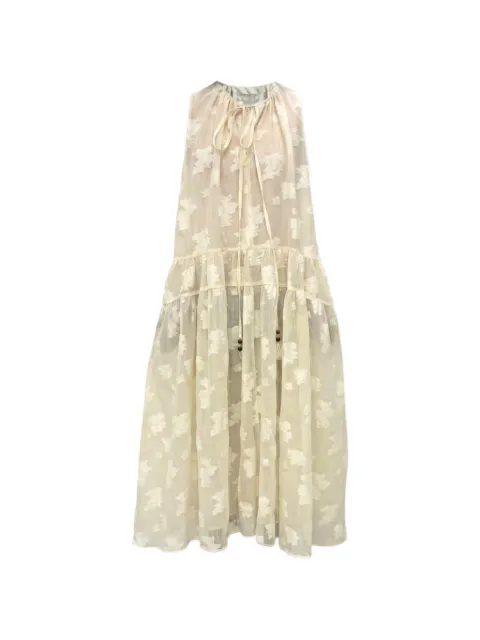 épingler floral-pattern halter midi dress Neutrals E26SSLFOPS