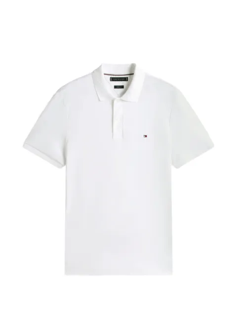 Tommy Hilfiger logo-embroidered polo shirt White MW0MW35585YBR