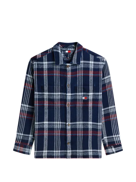 Tommy Hilfiger check-print long-sleeve shirt Blue DM0DM23135