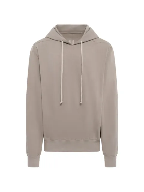 Rick Owens drawstring heavy-jersey hoodie Grey RU02F4281B