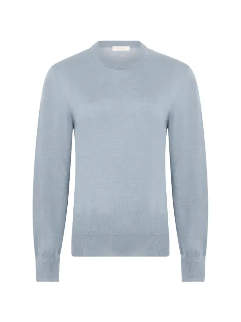 slowear fine-knit crew-neck sweater Blue 850394Z0858
