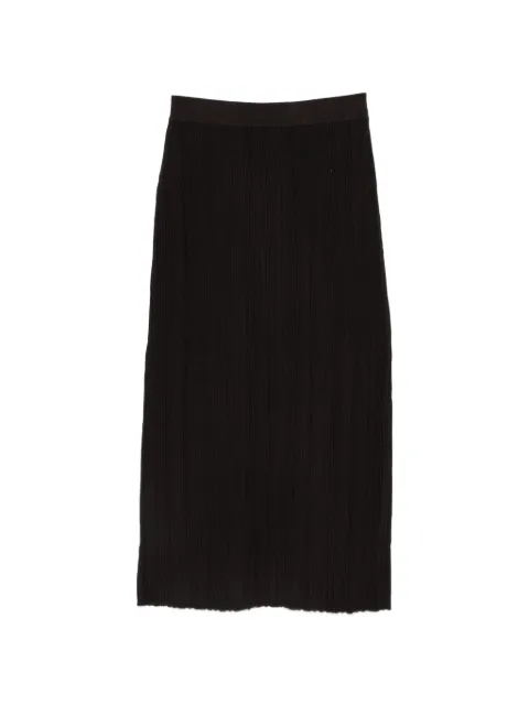 Alysi ribbed-knit skirt Brown 266007A6024ME