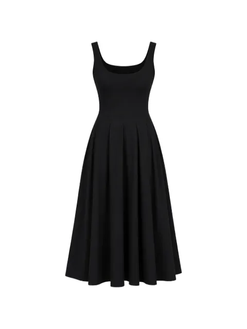 Reformation Rou sleeveless pleated midi dress Black 1302994BLK