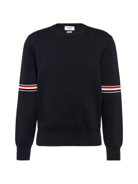 Thom Browne RWB stripe-detail sweater Blue MKA236AY3001415