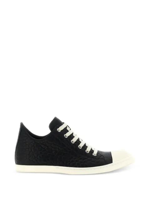 Rick Owens textured leather sneakers Black RU02F4891LBB