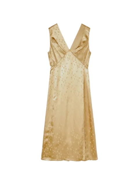 RETORI sleeveless midi dress Gold 03WFADR015VJ00