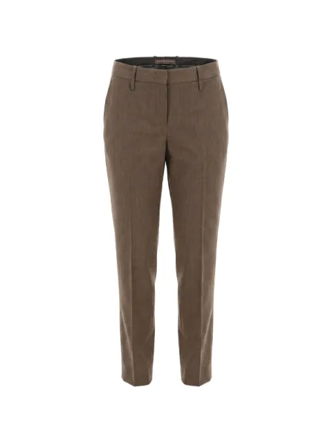 Ermanno Scervino pressed-crease tailored trousers Brown D496P310YAX