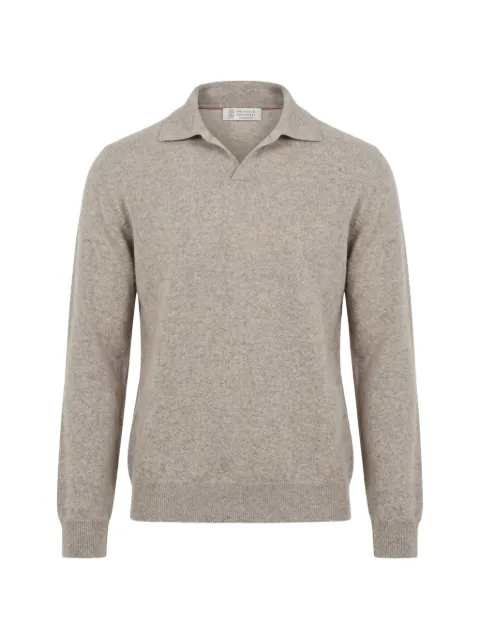 Brunello Cucinelli polo-neck sweater Neutrals MQS203805CVO32