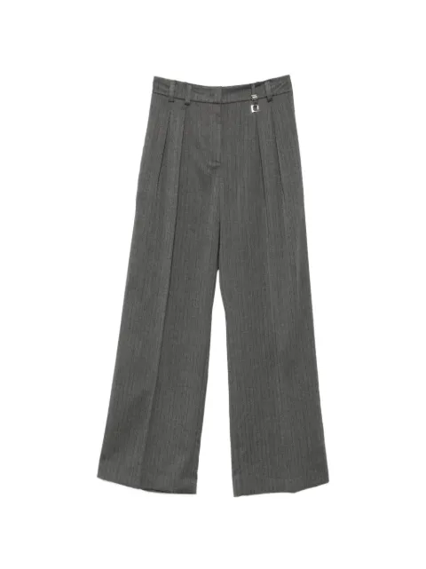 Patrizia Pepe herringbone pinstripe trousers Grey 8P0474C0238