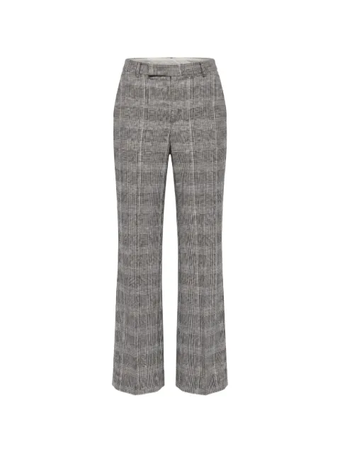 Patrizia Pepe check-pattern tailored trousers Grey 8P0355C8003