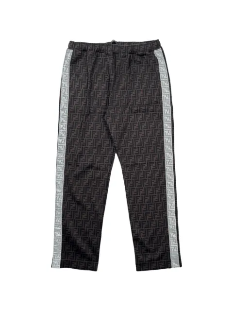 Fendi Pre-Owned FF logo-print track pants Brown FAB512A78QF0DX5