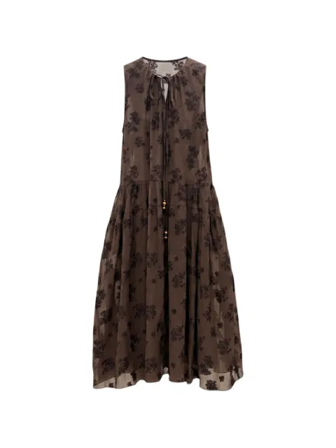 épingler floral-print tiered midi dress Brown E26SSLFOPS