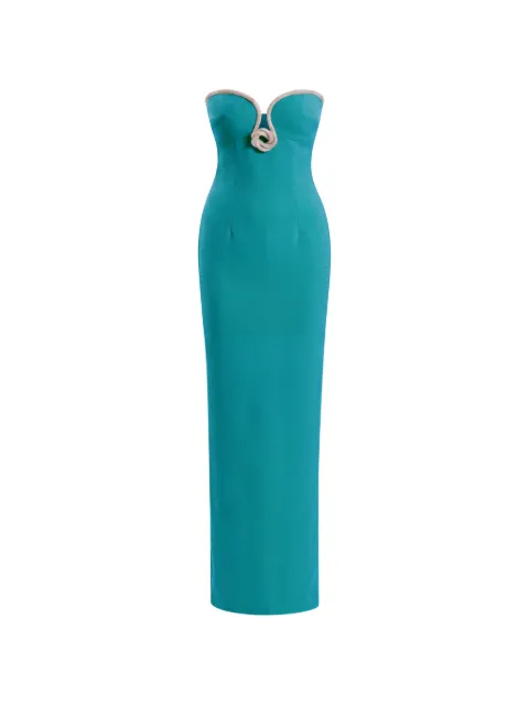 Saiid Kobeisy crystal-embellished maxi dress Green RTCKSS26MD040