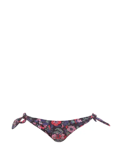 ISABEL MARANT Sukie floral-motif bikini bottoms Black SL000322P007W