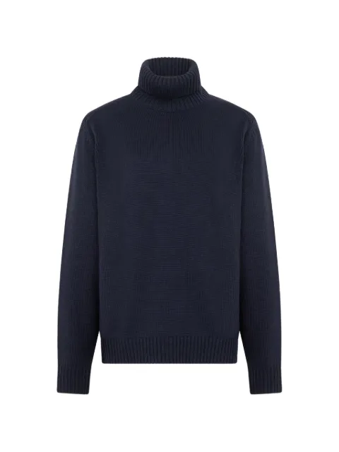 slowear ribbed-knit roll-neck sweater Blue 810195ZR229