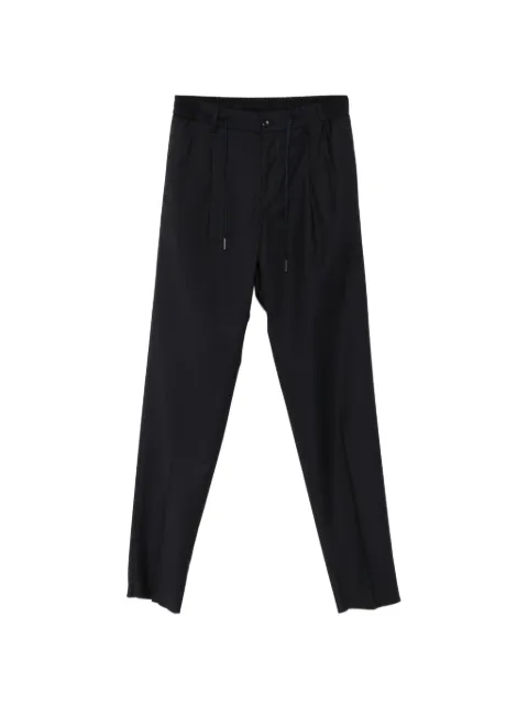 Tagliatore drawstring-waistband pleated trousers Blue PNEWMANTGT060070U