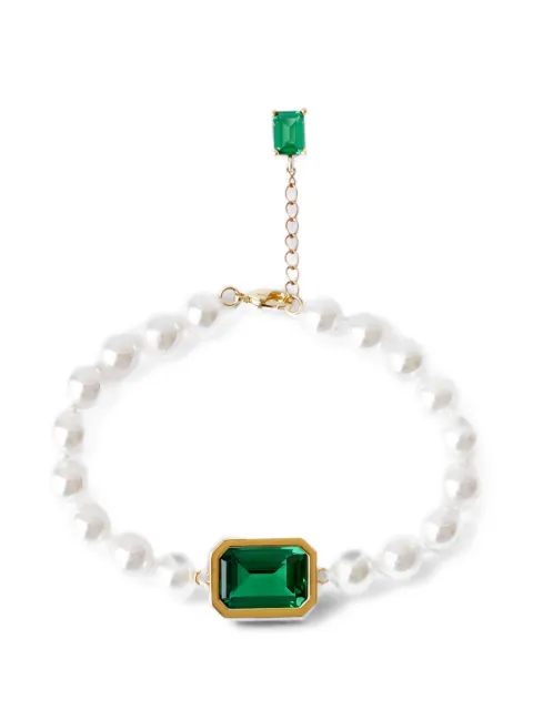 Izabel Display Mega pearl-embellished bracelet Gold CCMPBGG