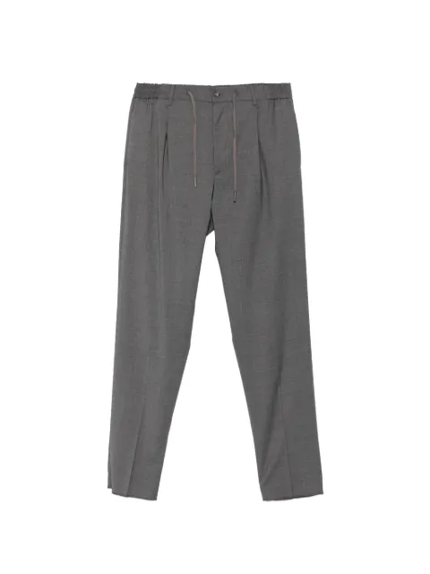 Tagliatore pleated drawstring trousers Grey PNEWMANTGT060070U