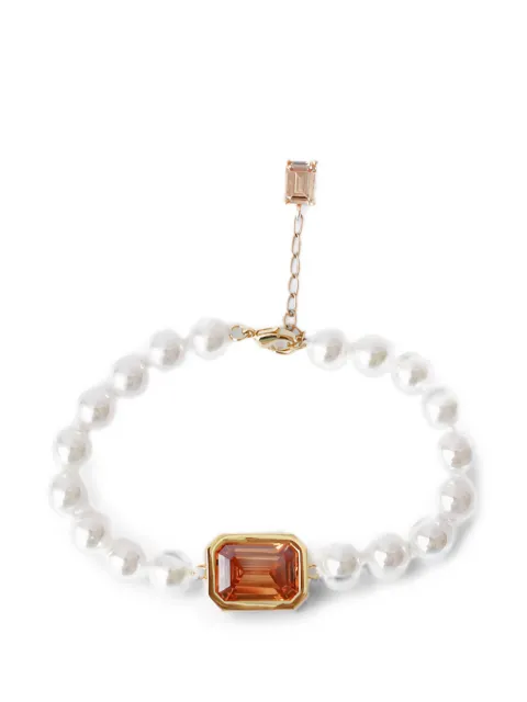 Izabel Display pearl-embellished crystal-pendant bracelet Gold CCMPBBEG