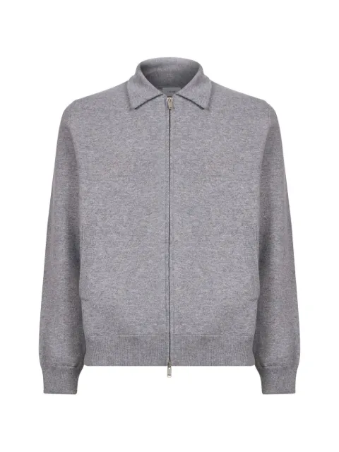 Lardini zip-up shirt-collar jacket Grey ACLKB5AC67031920PA
