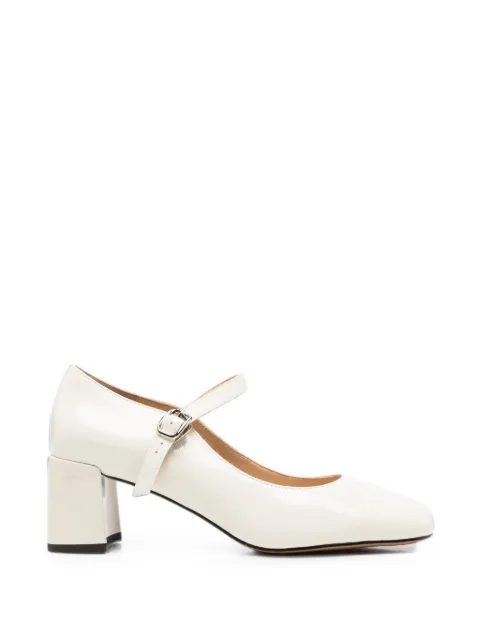 LINDA BAUMANN buckle-fastening block-heel pumps Neutrals 658526120
