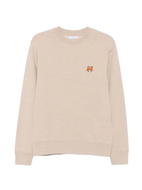 Maison Kitsuné Fox Head-patch sweatshirt Neutrals PM00303KM0340