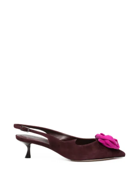 Roger Vivier I Love Vivier floral-detail slingback pumps Purple RVW54345660UVN1VD8