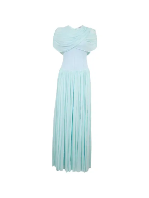SIMKHAI Nancie draped maxi dress Blue 2261237J