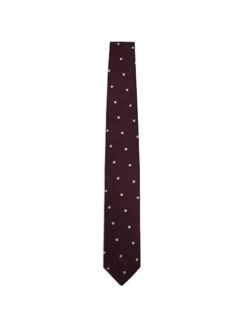 Lardini polka-dot silk tie Red ACCRC7AC67138
