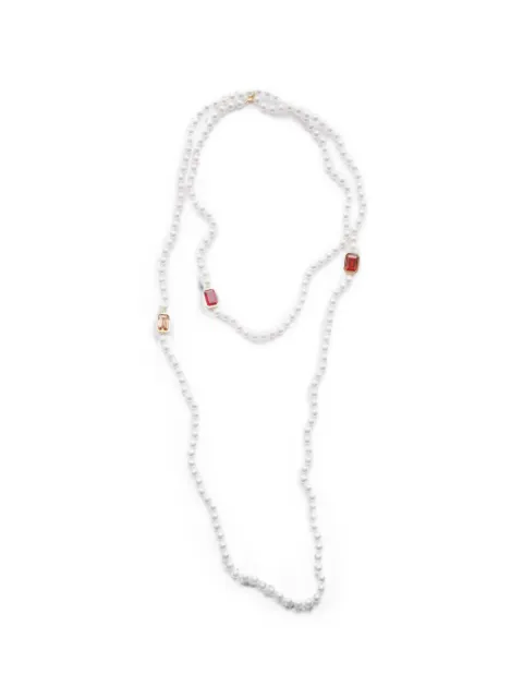 Izabel Display Mega pearl-embellished necklace White CCMPNMG