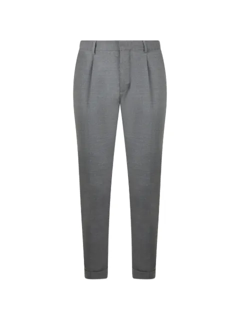 Moorer slim-fit pleated trousers Grey MONTALEW4