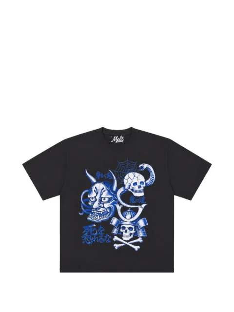 Melt graphic-print T-shirt Black MS54031M