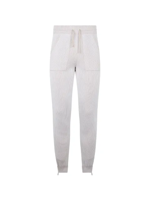 Moorer ribbed-knit track pants Neutrals BRISTOLPANTALONEVSP