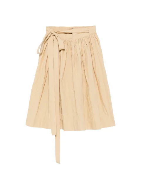 Ermanno Scervino crinkled tie-waist midi skirt Neutrals D482O362XIP