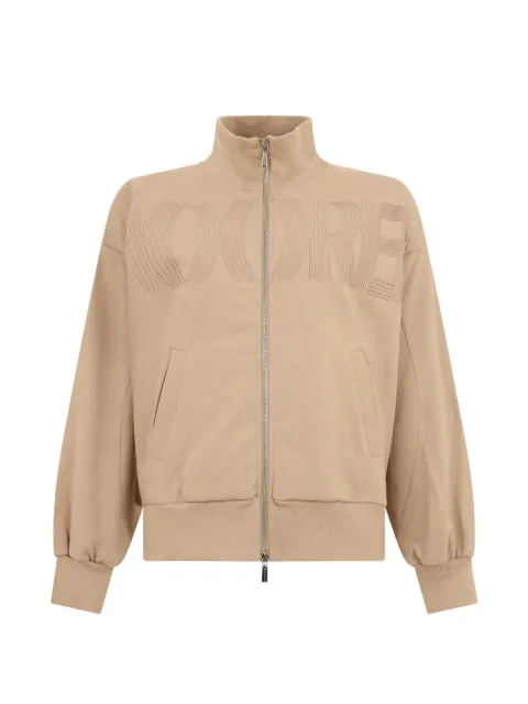 Moorer zip-up cotton sweatshirt Neutrals ROSETTACFW