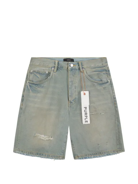 Purple Brand distressed denim shorts Blue P059LDWI826