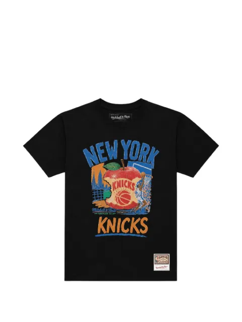 Mitchell & Ness x New York Knicks Concrete Apple T-shirt Black 26MITMFANGQI3TXIR6AAW