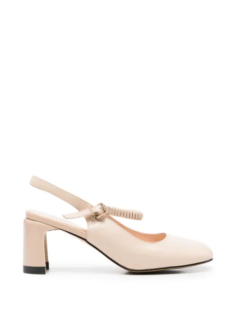 LINDA BAUMANN buckle-fastening slingback pumps Neutrals 659326103