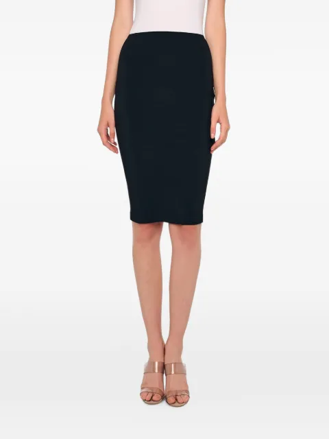 Norma Kamali straight-cut high-waist midi skirt Black KK425SPLP42001