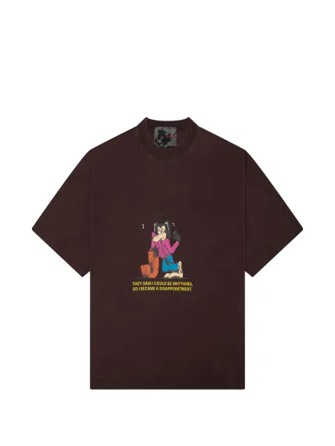 JUNGLES JUNGLES graphic-print T-shirt Brown SSDISVBRN